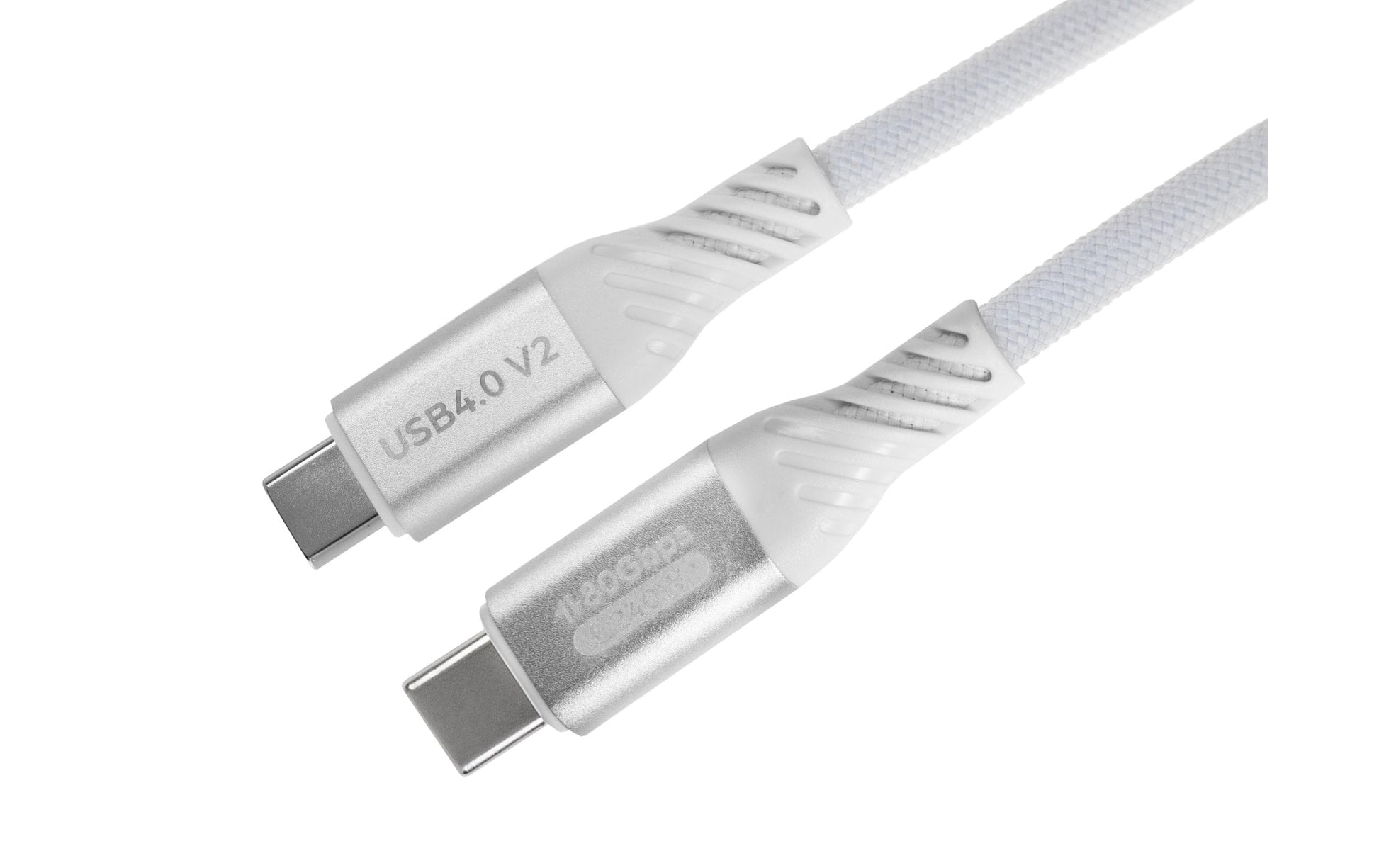 ONIT USB-C auf USB-C Kabel – USB4 80 Gbit/s – 0,5 m – PD 240 W – Textilmantel, Verstärkt – Weiss