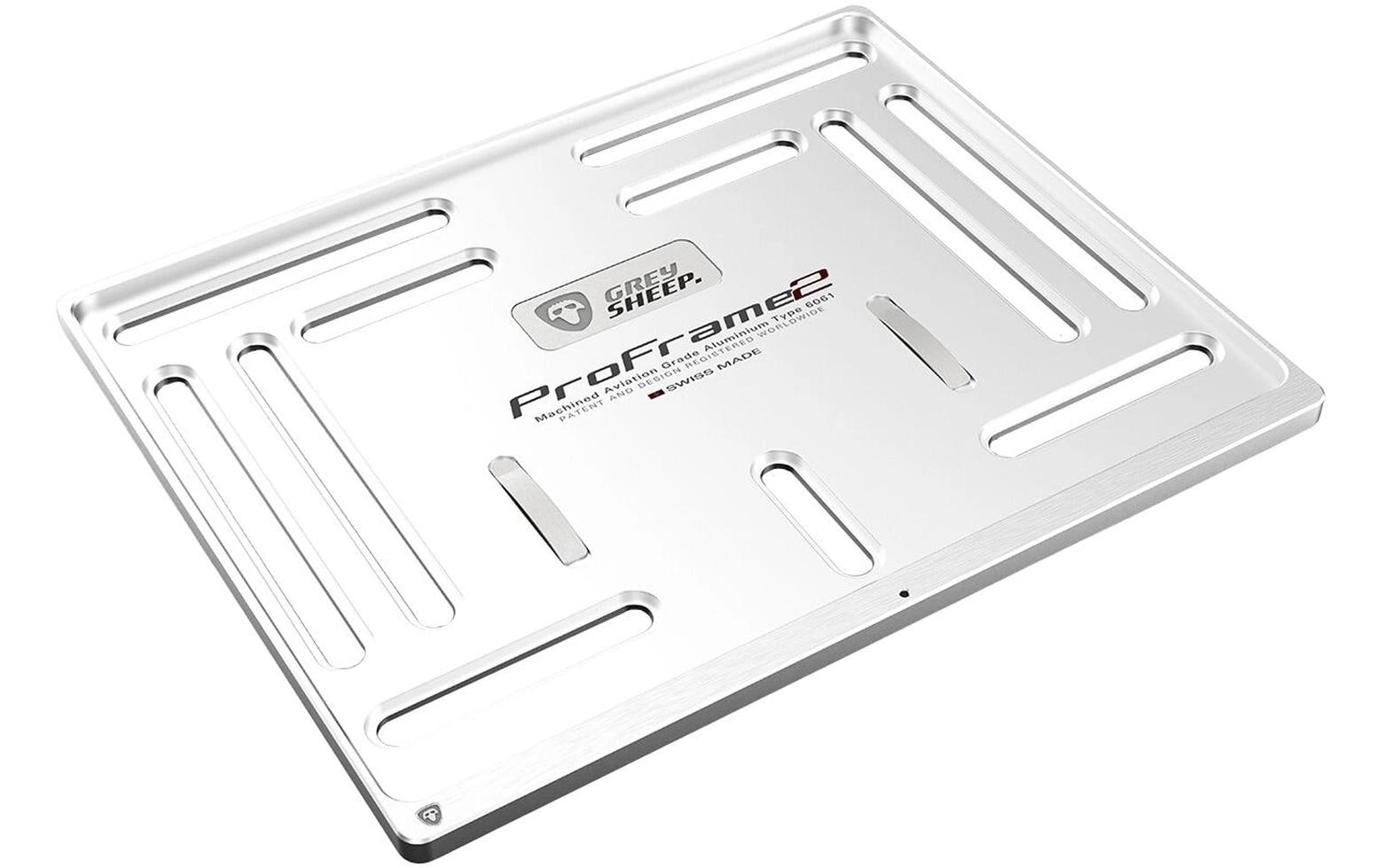 Grey sheep. Wechselrahmen ProFrame2 – für Motorrad – Silber – Aluminium – 18×14 cm