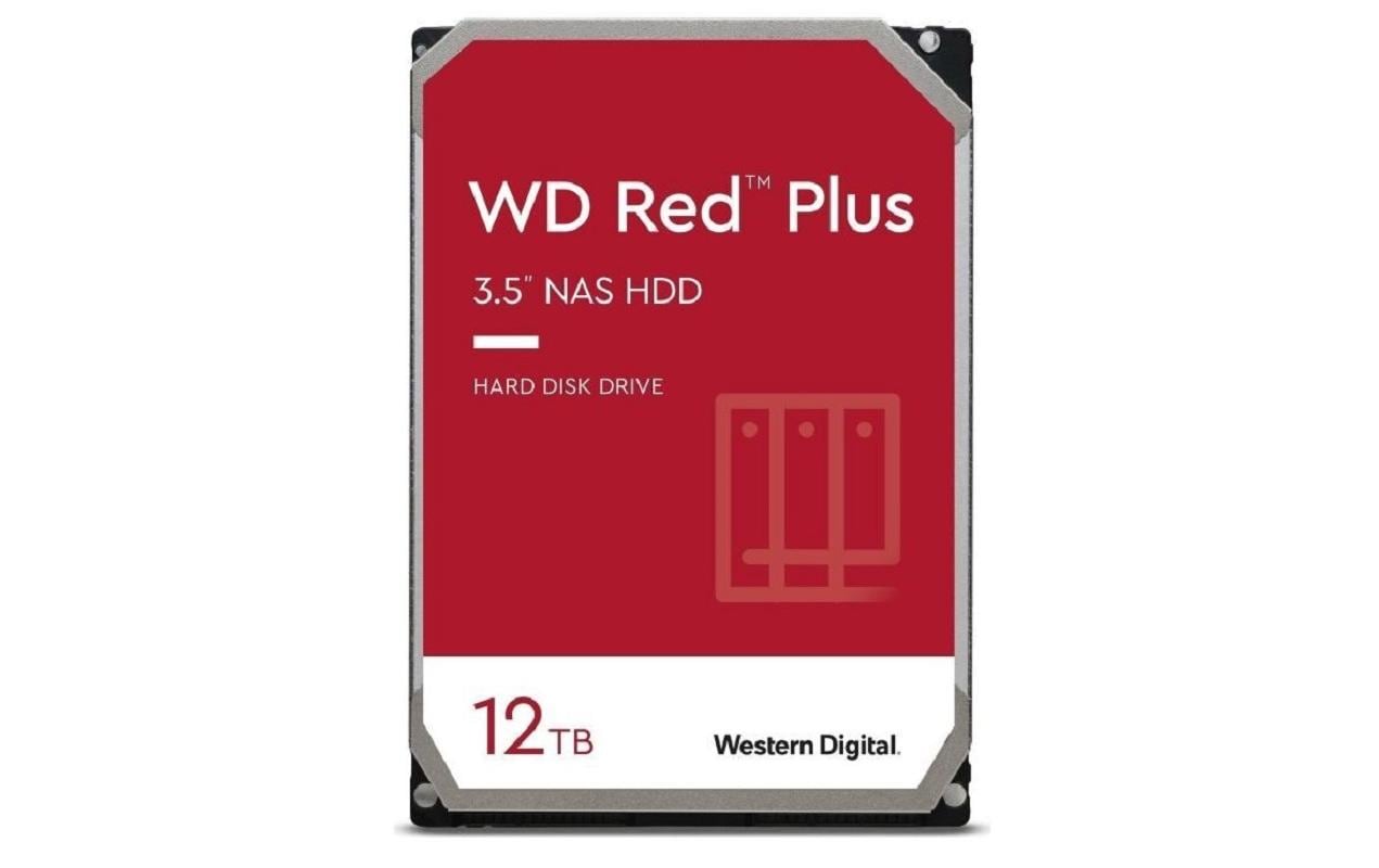 Western Digital Interne Festplatte – Red Plus, 12 TB, 3,5" SATA III 7'200 U/min 512 MB
