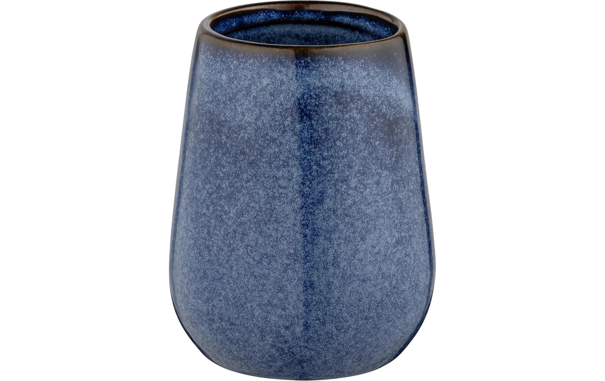 WENKO Zahnbürstenhalter (freistehend) Sirmione – Keramik, 8×8×10,5 cm, Blau