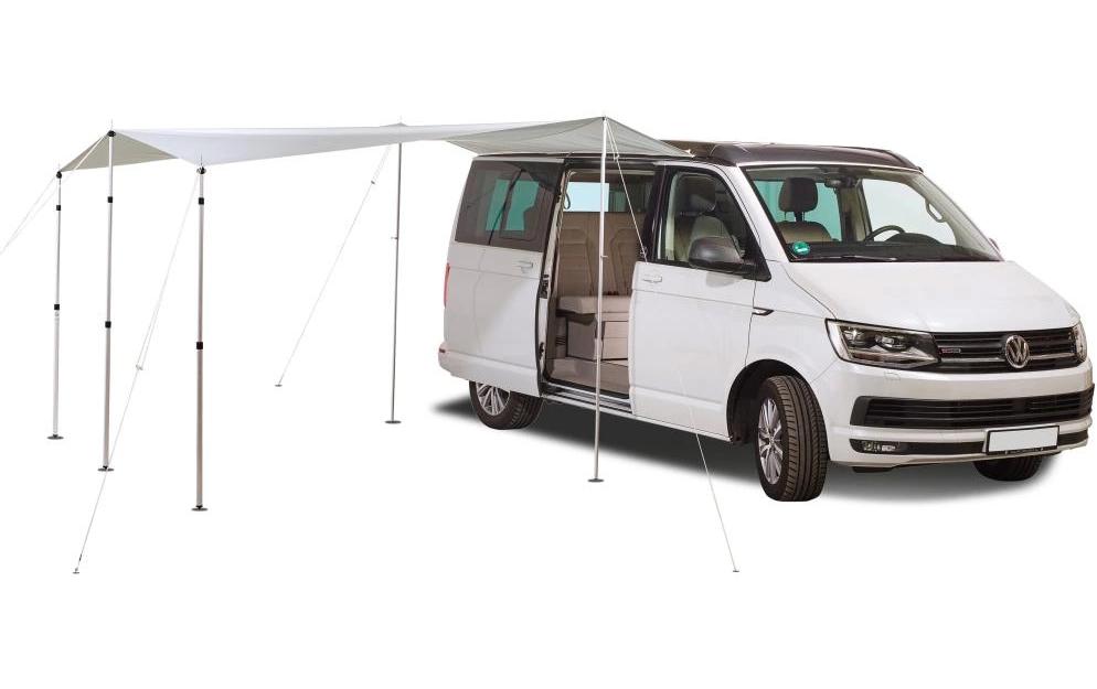 VanSpace Sonnensegel Komfort – Festrahmen, UV-Schutz 50+, Wassersäule 2000 mm – 350 × 300 cm – weiss