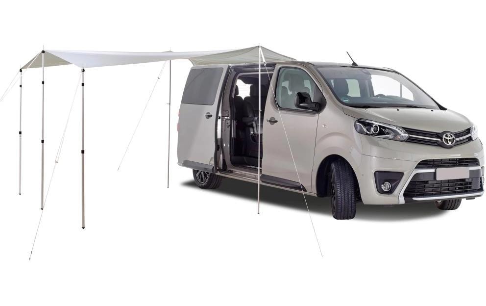 VanSpace Sonnensegel Komfort – Festrahmen, UV-Schutz 50+, Wassersäule 2000 mm – 350 × 300 cm – weiss