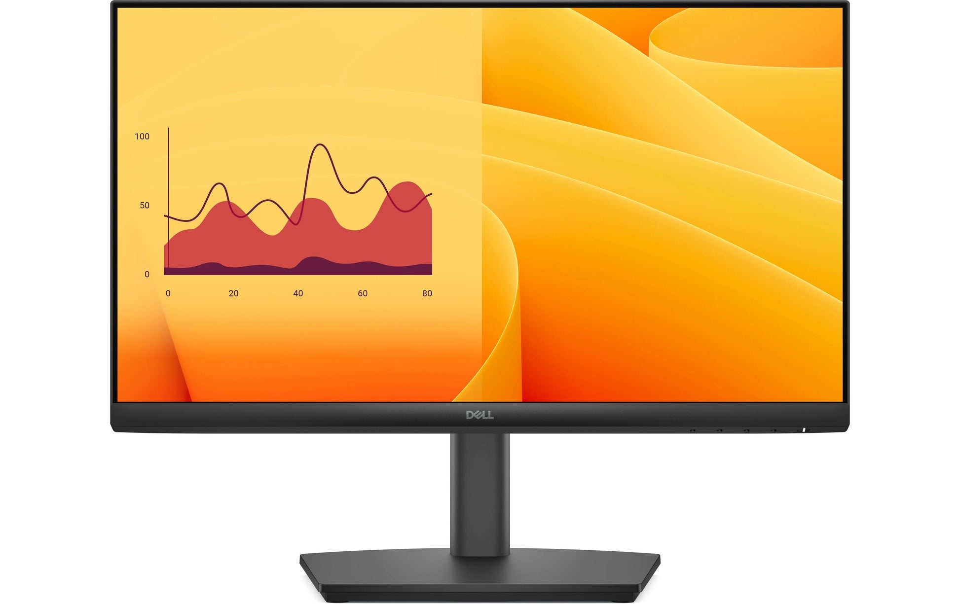 DELL E2225HSM – Monitor, 21,5", VA, 100 Hz, 250 cd/m², Integrierte Lautsprecher, VESA 100 × 100, Schwarz