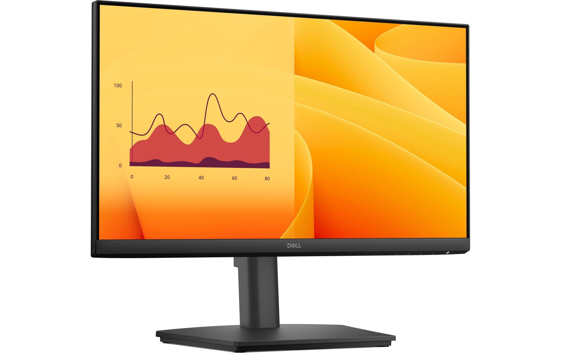 DELL E2225HSM – Monitor, 21,5", VA, 100 Hz, 250 cd/m², Integrierte Lautsprecher, VESA 100 × 100, Schwarz