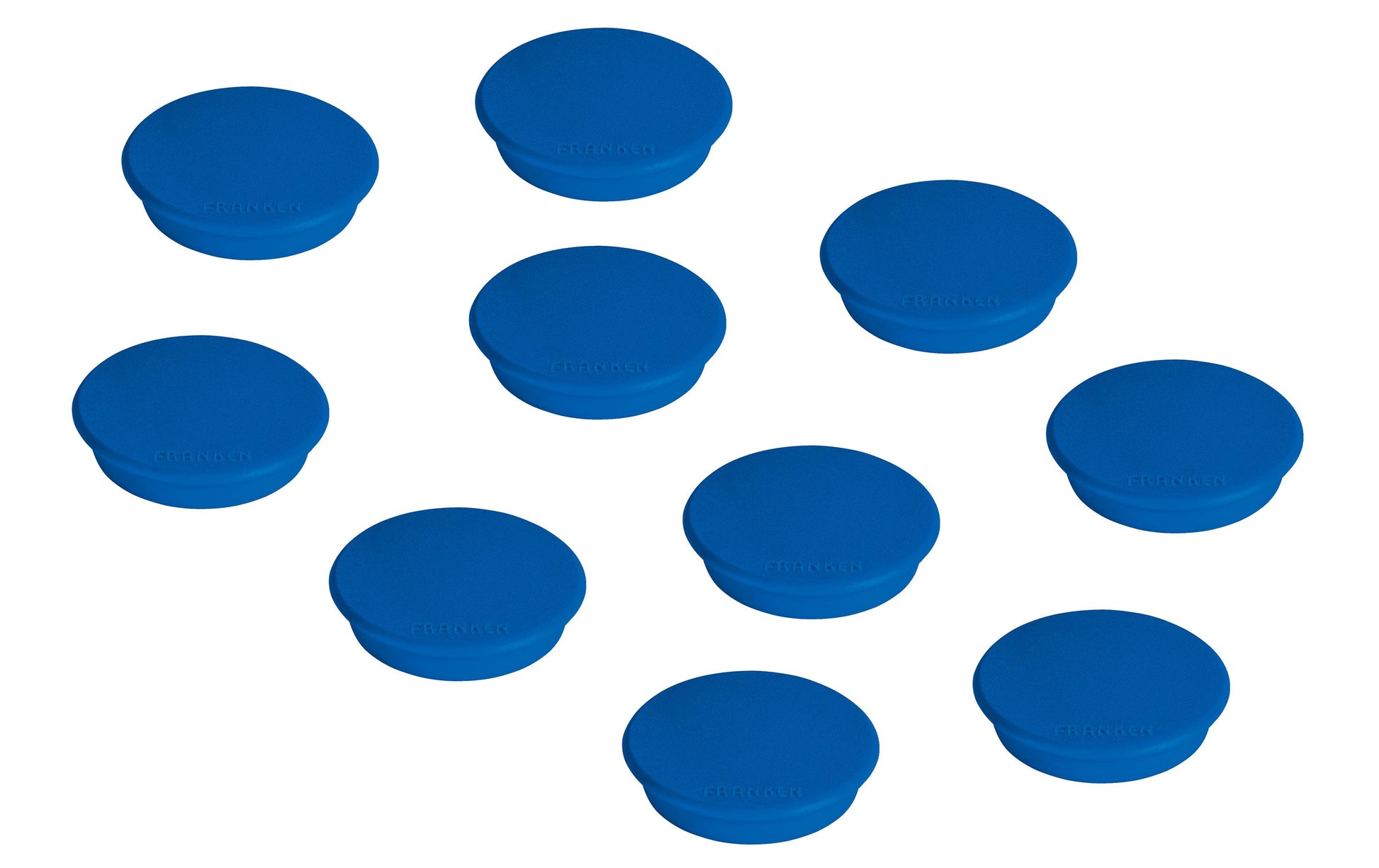 Franken Tafelmagnete – Ø 24 mm – 10 Stk. – blau