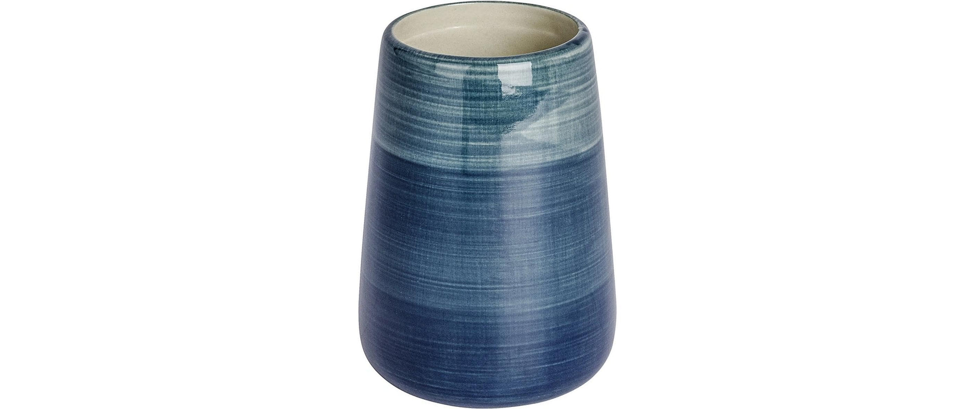 WENKO Zahnbürstenhalter Pottery – 8×8×11 cm, Keramik, Petrol