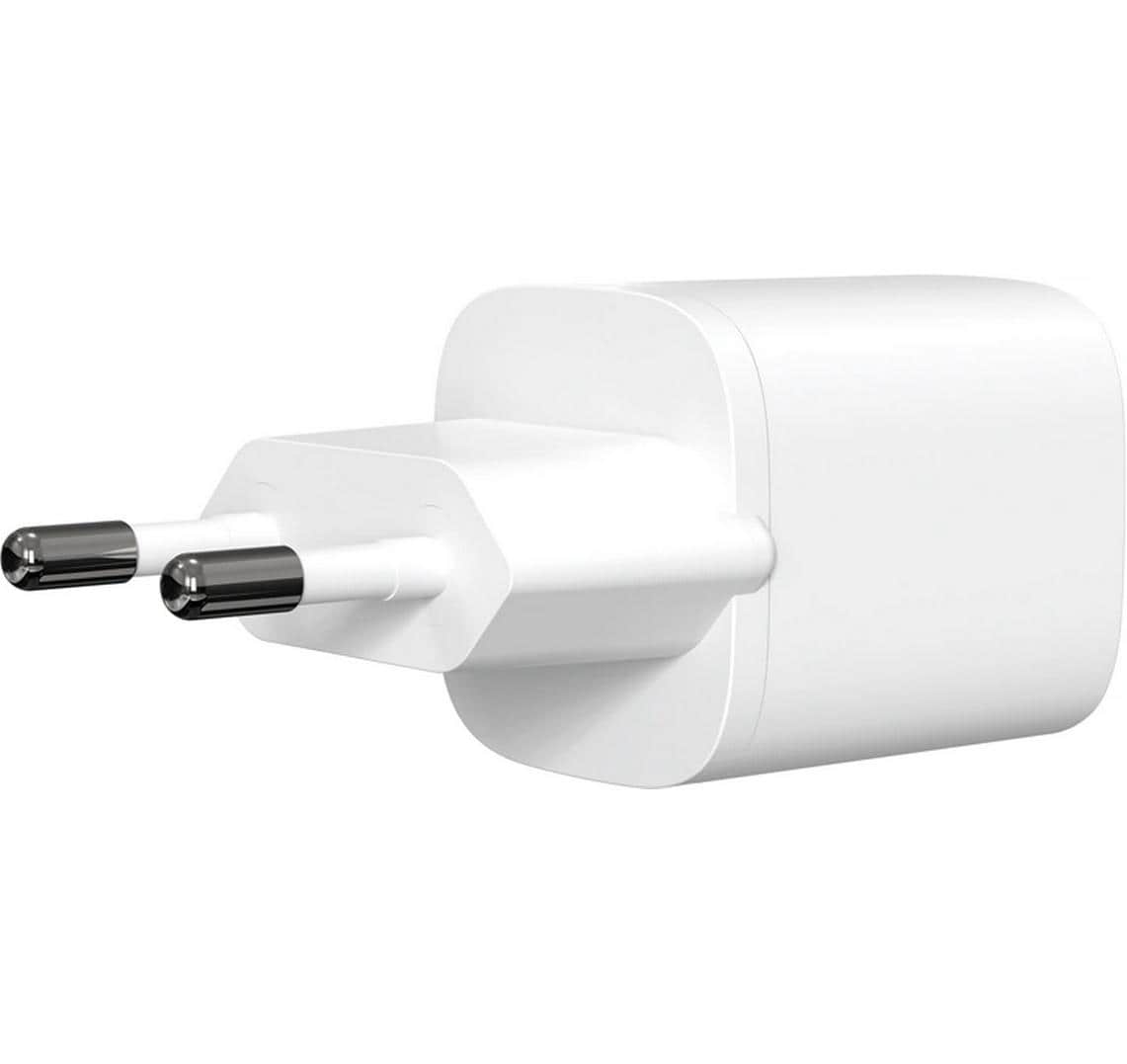 Steffen Steckdosenleiste, 1×T13, 1×USB‑A 15 W + 1×USB‑C PD bis 33 W, GaN, IP20 – weiss