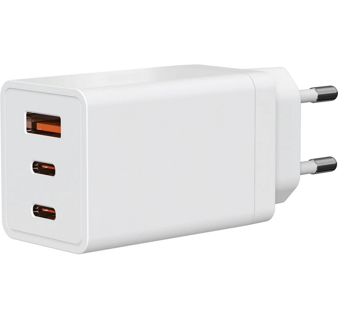 Steffen Abzweigstecker – 2× USB-C, 1× USB-A, T13-Steckdose, 67 W, Weiss