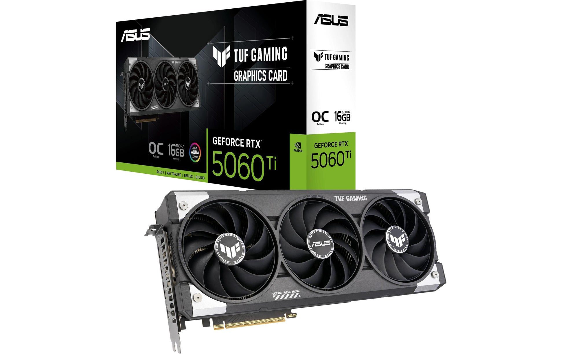 ASUS TUF-RTX5060TI-O16G-GAMING – PCIe Grafikkarte – 16 GB GDDR7, 3×DP, 1×HDMI, PCIe 5.0, 1×16-pin