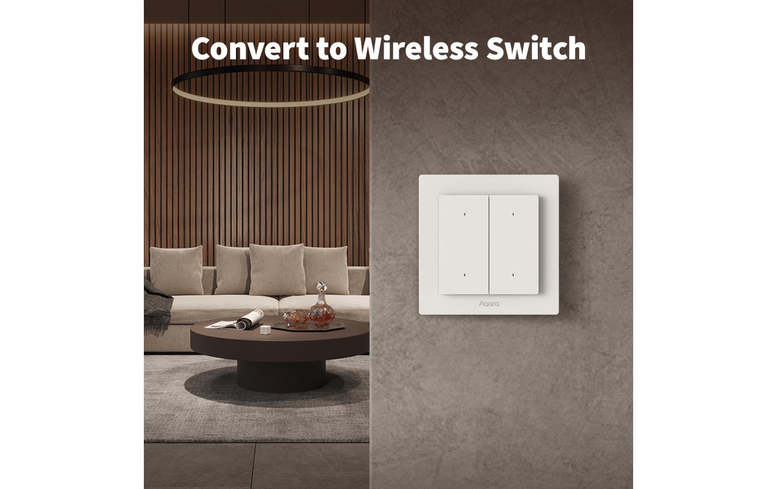 Aqara H2 – Smart-Taster – Bluetooth, WLAN, 1 Kanal – Weiss