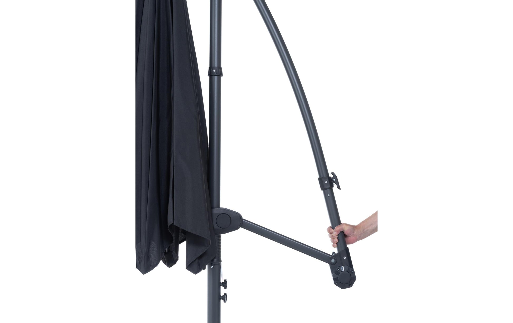 Cocon Sonnenschirm – Ø 300 cm – Grau – hängend, UV50