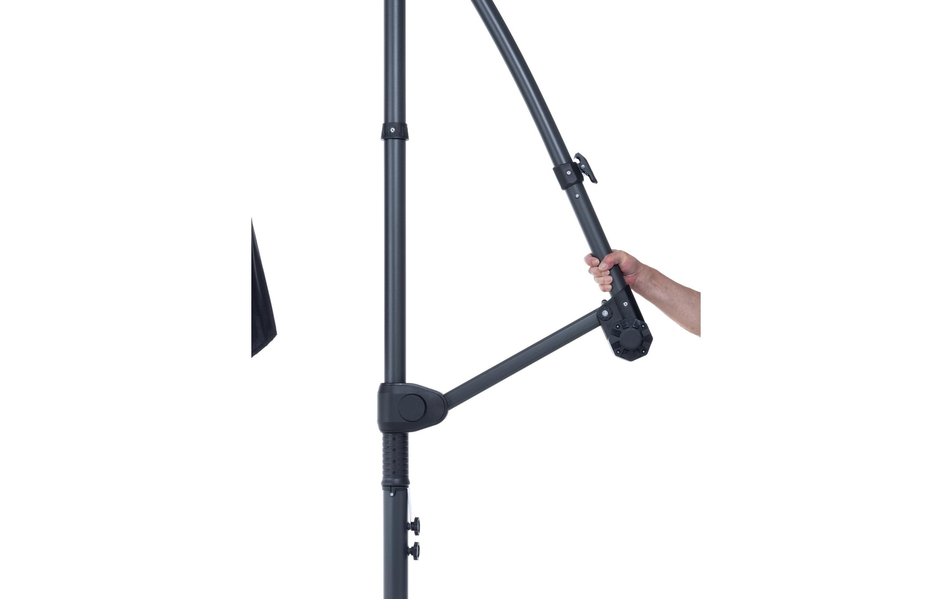 Cocon Sonnenschirm – Ø 300 cm – Grau – hängend, UV50