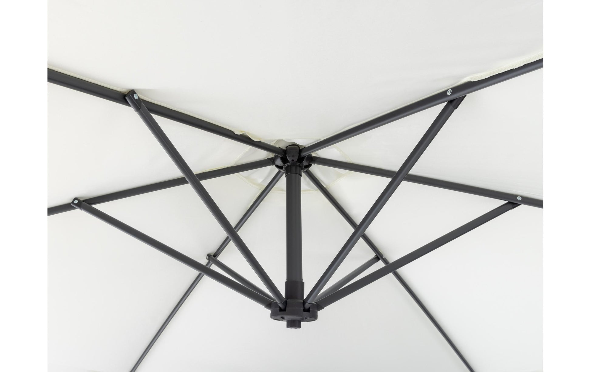 Cocon Stockschirm – Ø 300 cm – weiss – Stahl