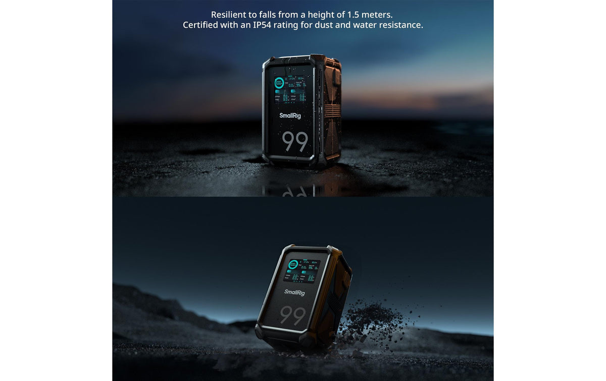 SmallRig X-Touch Smart Triple-Proof X99 V-Mount Akku – 6800 mAh (99 Wh), 14,54 V – für V-Mount-Kameras