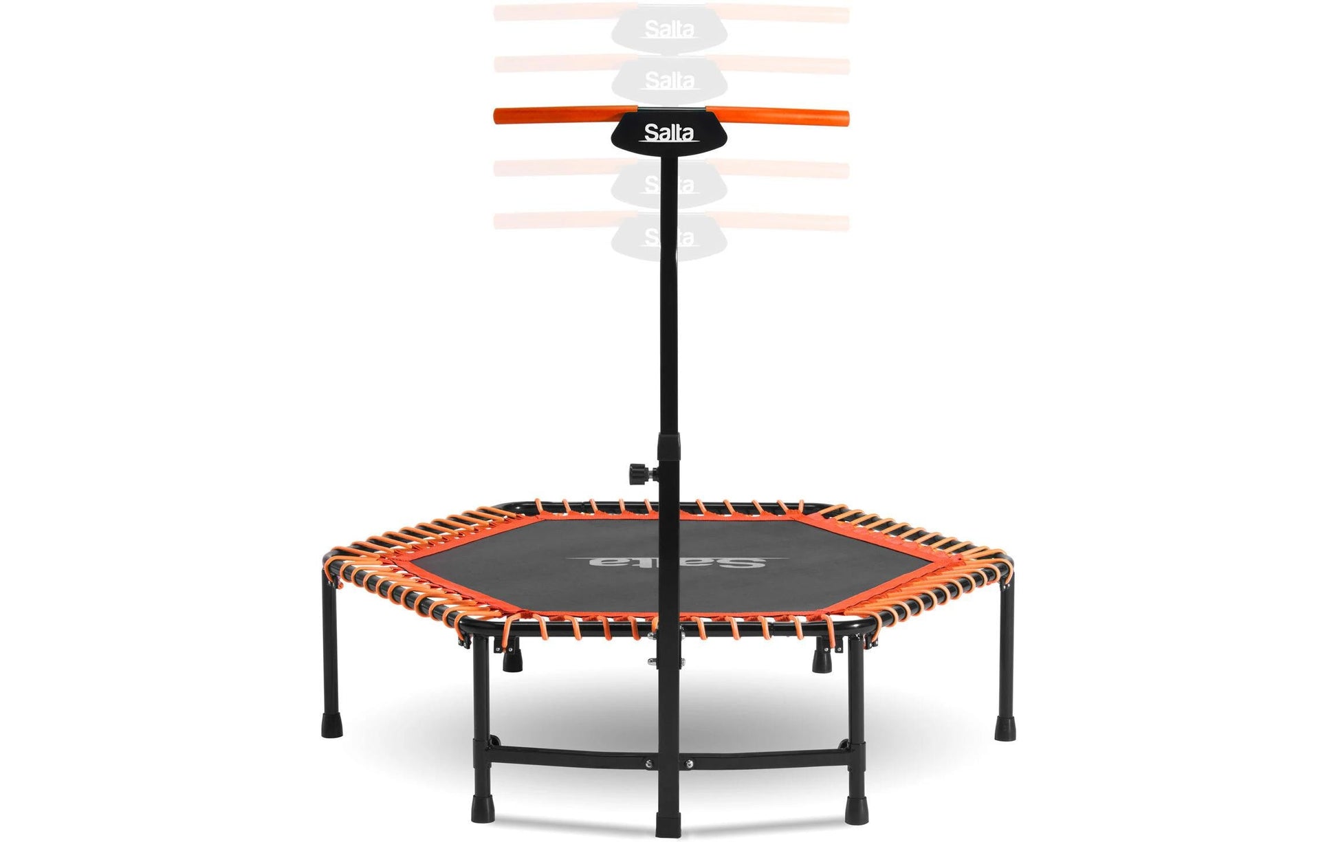 Salta 5357O Fitness-Trampolin – max. 110 kg – Ø 128 cm – Stahl, schwarz/orange – TÜV