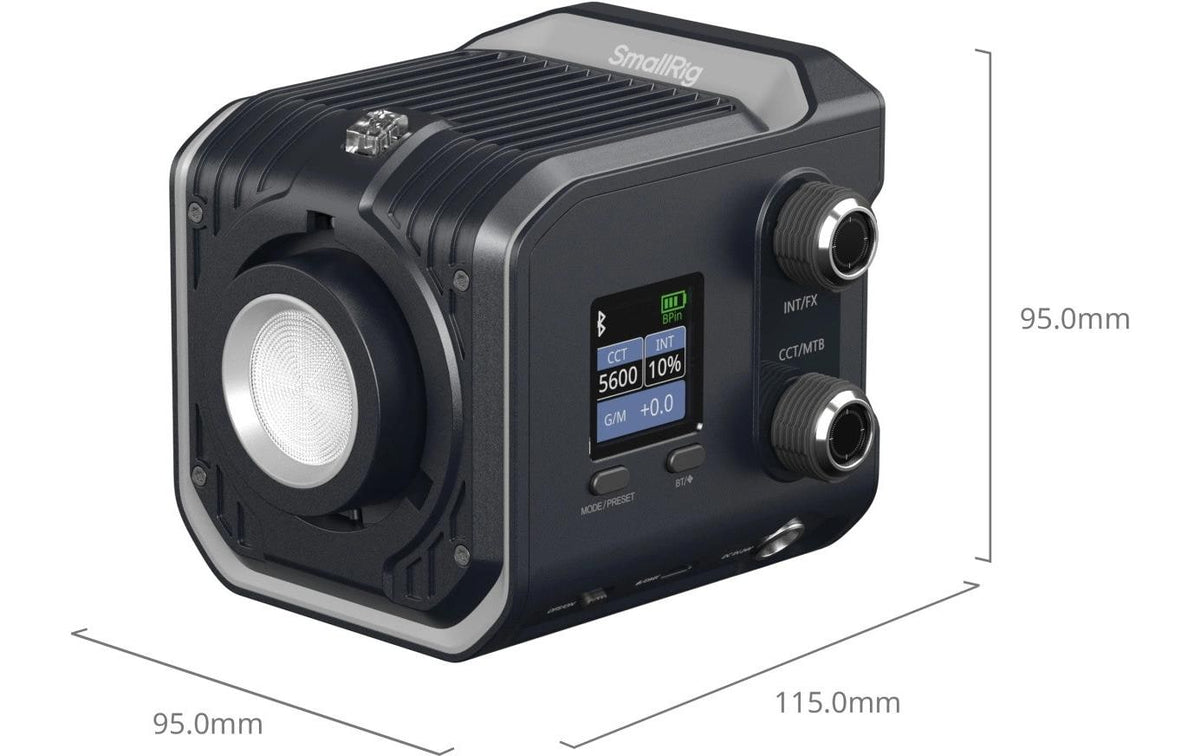 SmallRig RC 100C COB Dauerlicht – 100 W, 11000 Lux, 2500–10000 K – für RA‑D30, RA‑D60, RA‑R4545 und andere