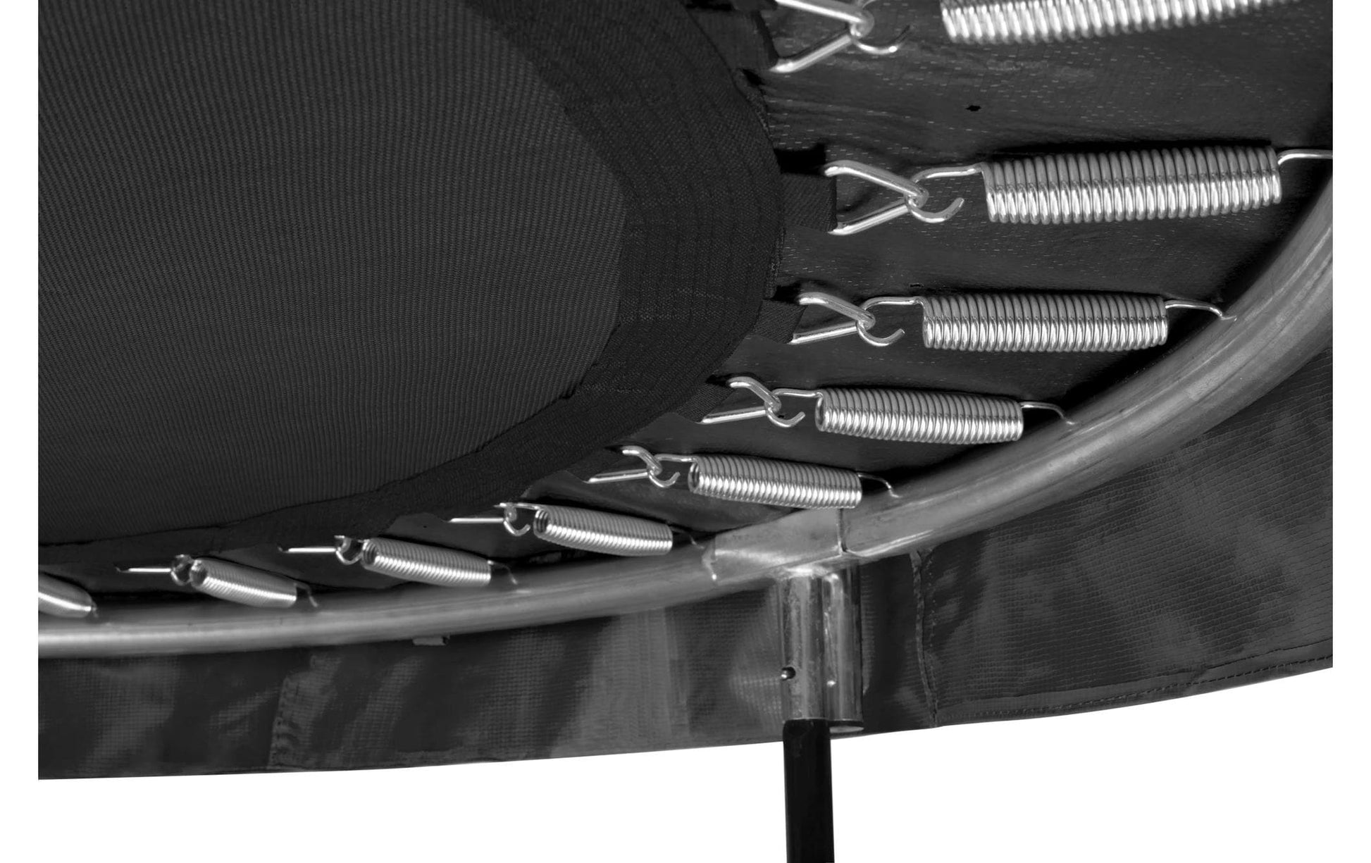 Salta Trampolin über der Erde – rund – Ø 153 cm – max. 50 kg, 30 Federn – ab 5 Jahren – Stahl, schwarz – CE, TÜV