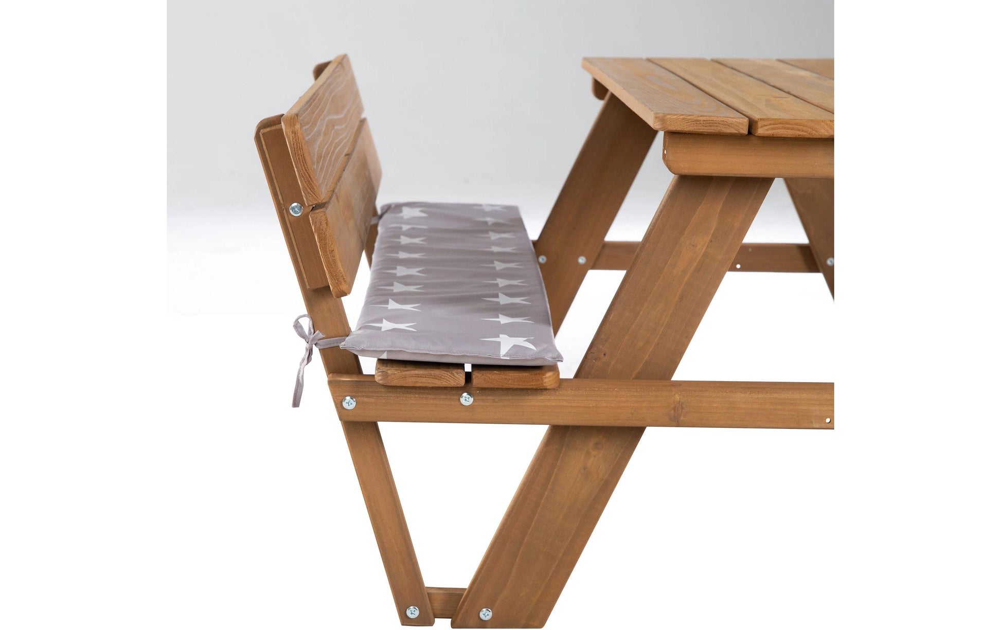 Roba Bistro-Set 1-teilig – Holz – Tisch 89 × 35 × 50,5 cm – für drinnen/draussen