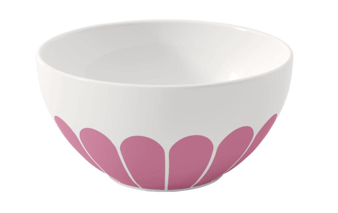 Villeroy & Boch Fleur Cassis Müslischale – Porzellan, Rosa, Rund, 6 Stück