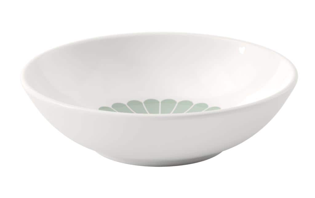 Villeroy & Boch Fleur Dessertschale – Porzellan, Grün, Rund, 6 Stück