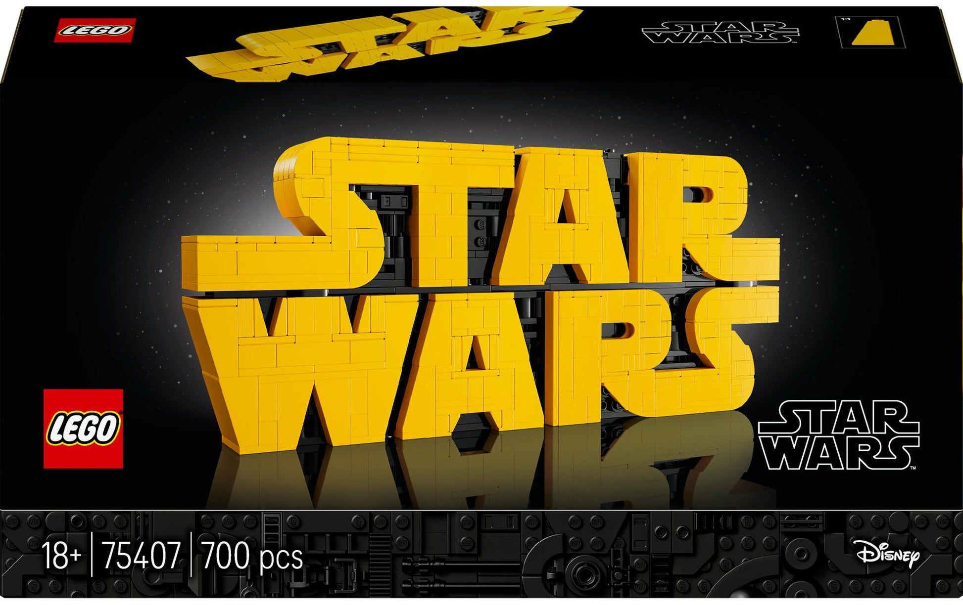 LEGO 3D Puzzle Star Wars Logo – 700 Teile – 19,1 × 9,1 × 35,4 cm – ab 18 J.