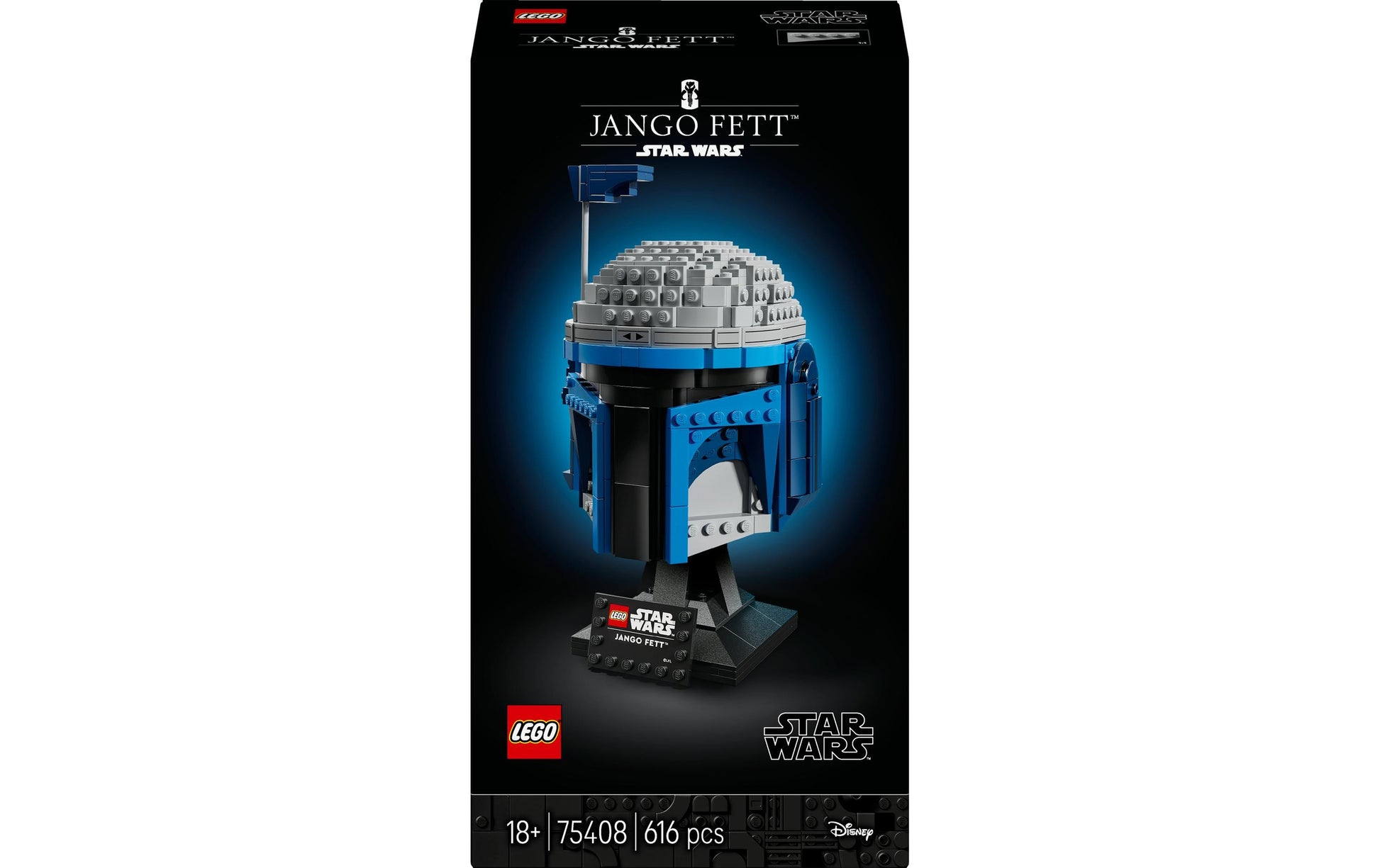 LEGO Jango Fett Helm 3D-Puzzle – 616 Teile – 35,4 × 9,1 × 19,1 cm – ab 18 J. – Star Wars