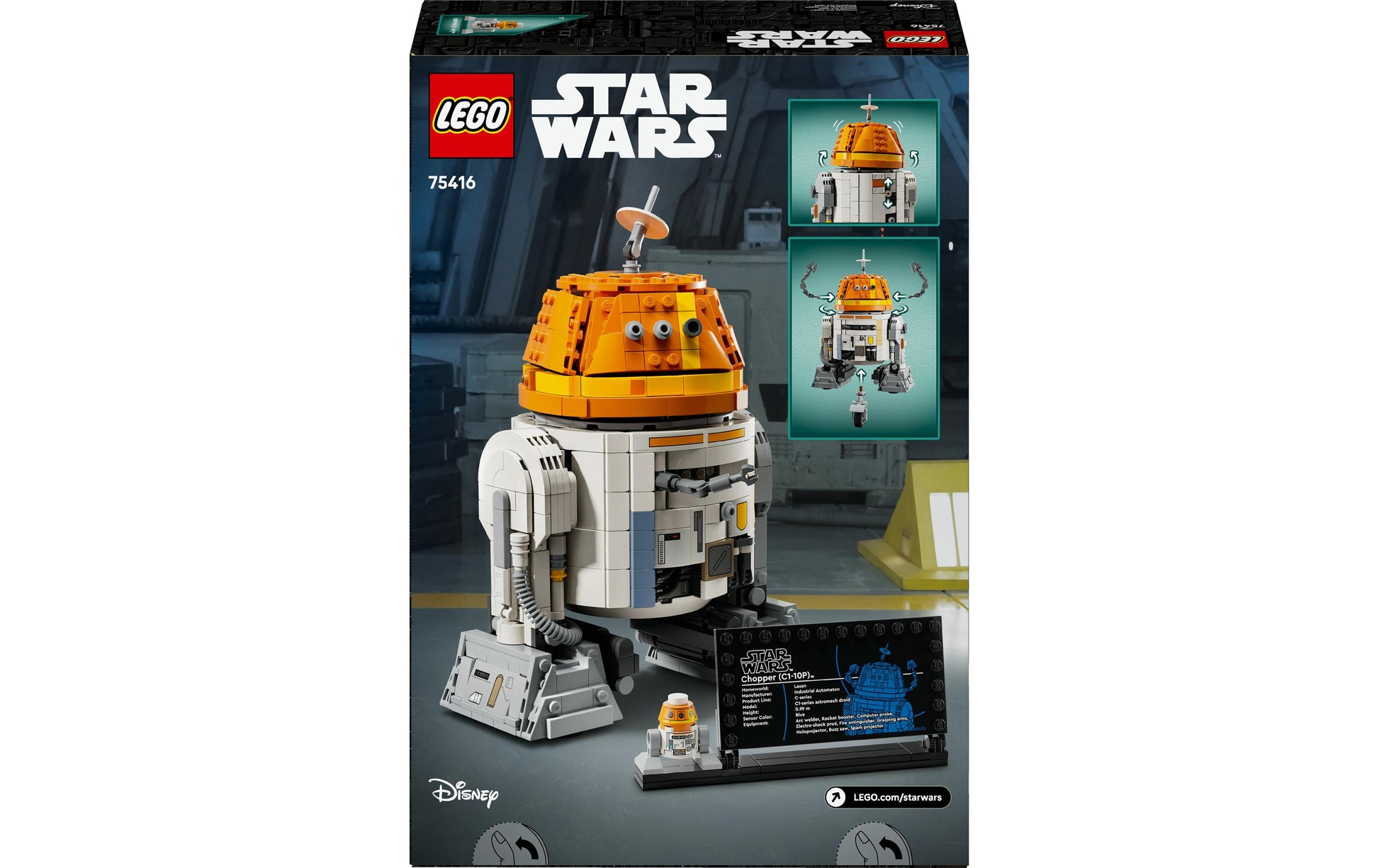 LEGO Astromech-Droide Chopper (C1-10P) – Bauset – Star Wars – 1039-teilig – 38,2×9,4×26,2 cm – ab 10 J.