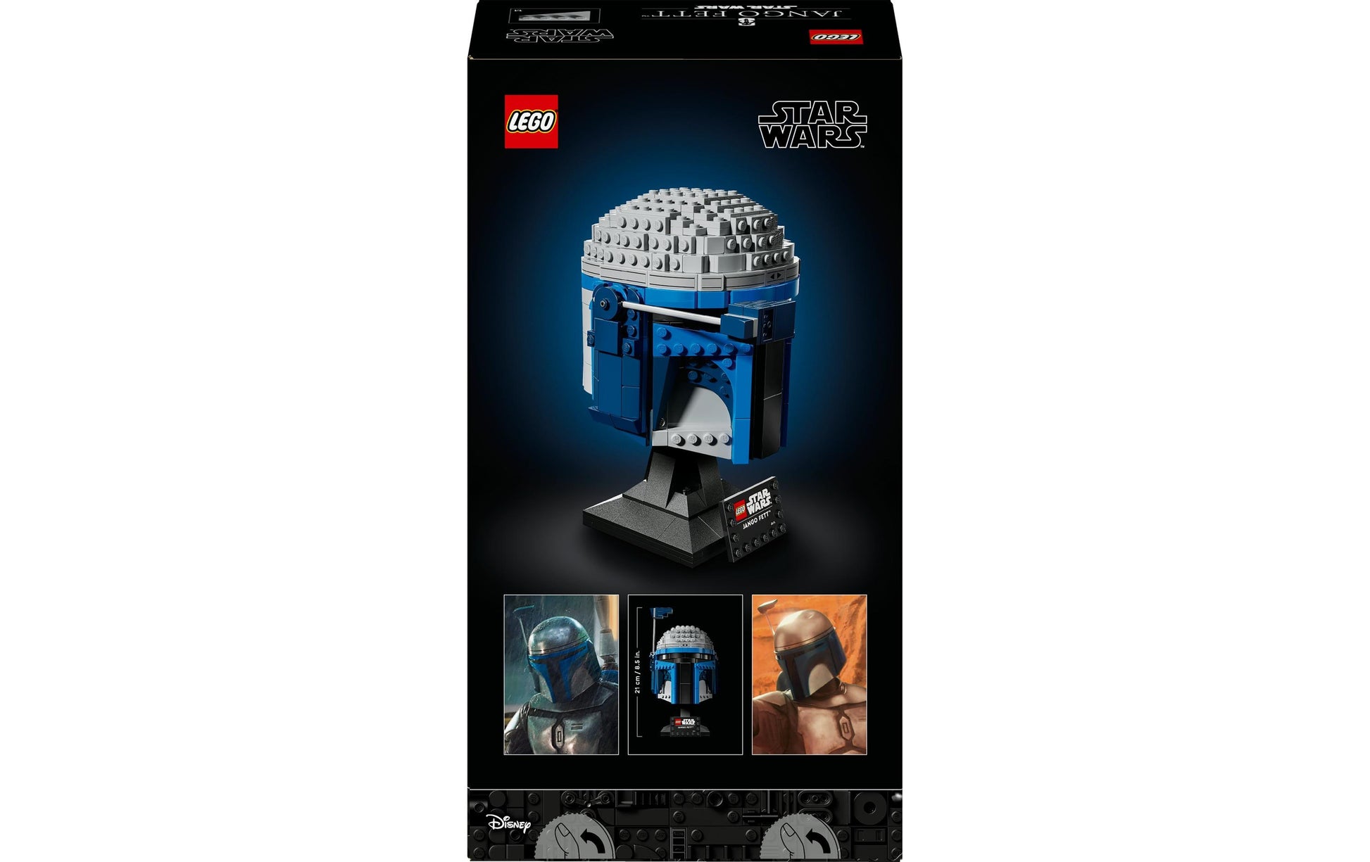 LEGO Jango Fett Helm 3D-Puzzle – 616 Teile – 35,4 × 9,1 × 19,1 cm – ab 18 J. – Star Wars