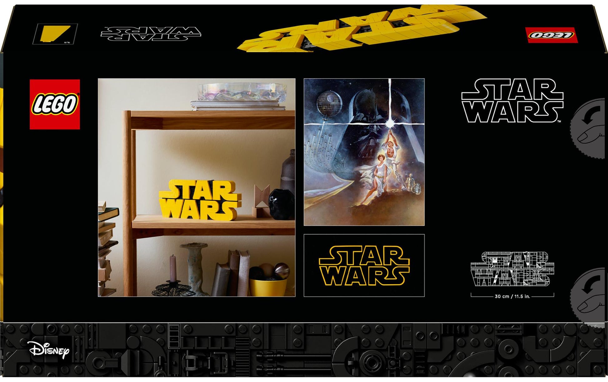 LEGO 3D Puzzle Star Wars Logo – 700 Teile – 19,1 × 9,1 × 35,4 cm – ab 18 J.