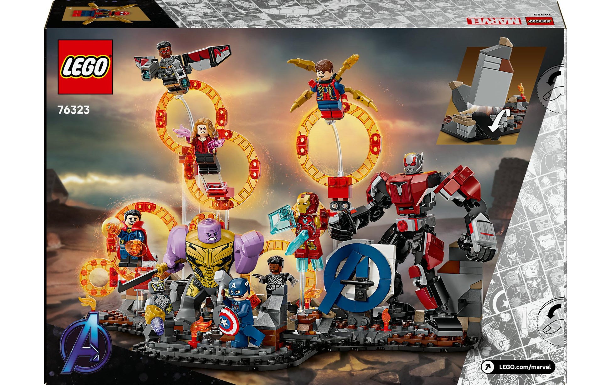 LEGO 3D Puzzle Avengers: Endgame – 621 Teile – 26,2 × 7,1 × 38,2 cm – ab 10 J.