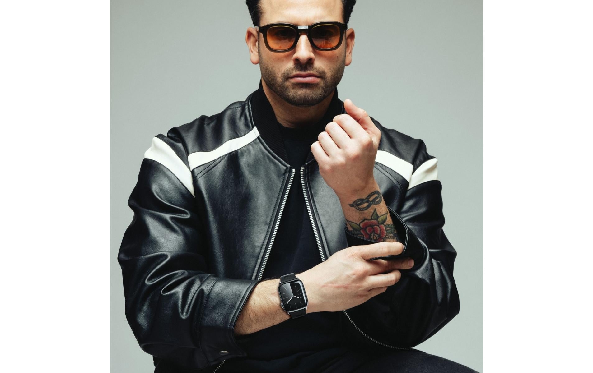 Vonmählen A. R. Exclusive Band 44–49 mm – Sportband, Schwarz, für Apple Watch