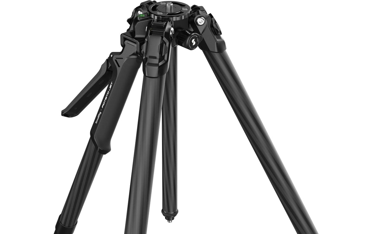 SmallRig TRIBEX 4858 Dreibeinstativ – 155 cm, 25 kg Traglast, 2,6 kg, Kohlefaser/Aluminium – 3/8" – Schwarz