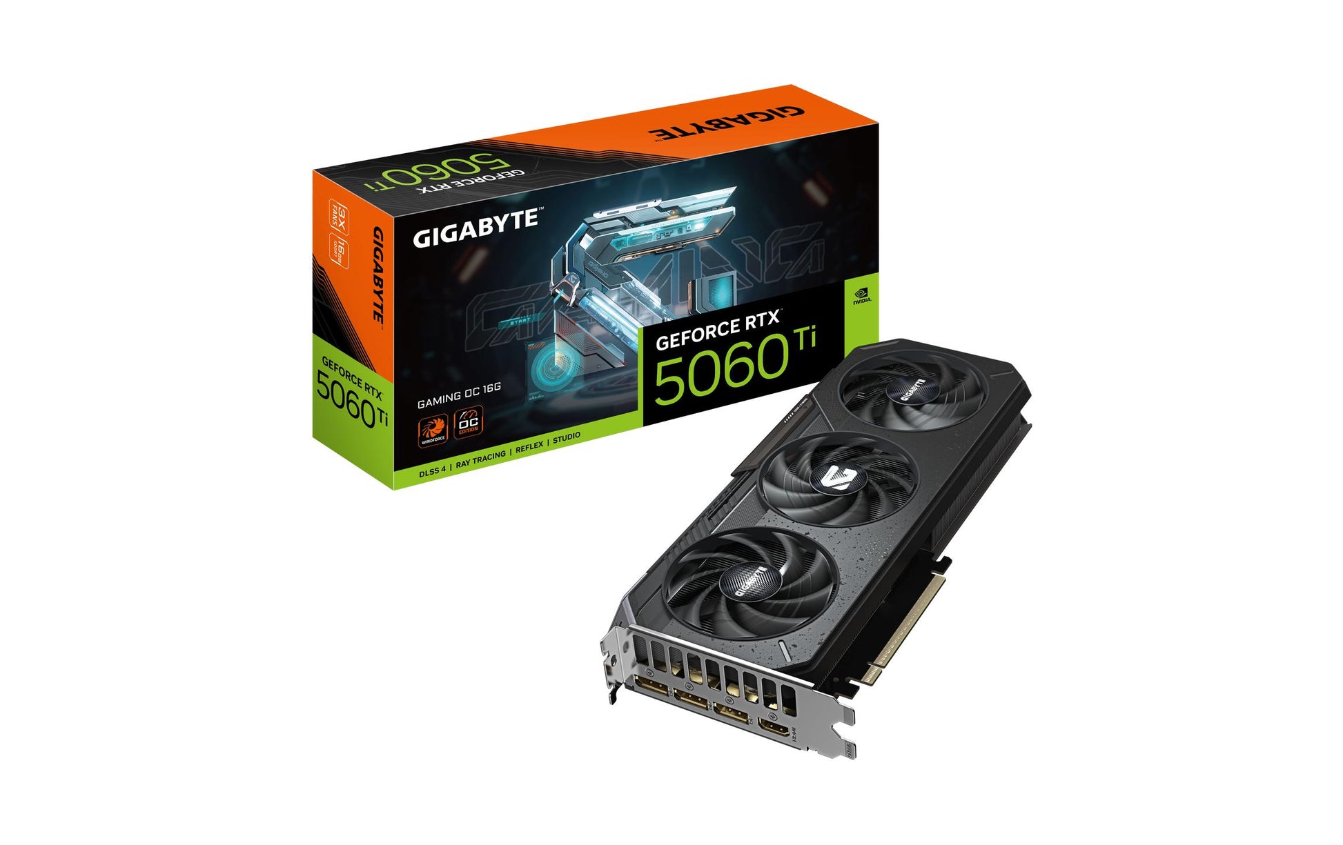 GIGABYTE GV-N506TGAMING OC-16GD – PCIe Grafikkarte – GeForce RTX 5060 Ti, 16 GB GDDR7, PCIe 5.0, 3×DP, 1×HDMI