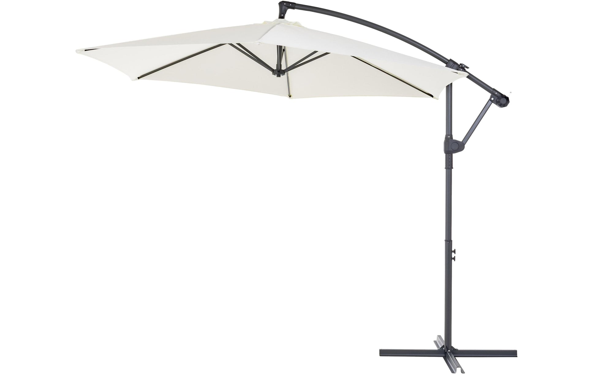 Cocon Stockschirm – Ø 300 cm – weiss – Stahl