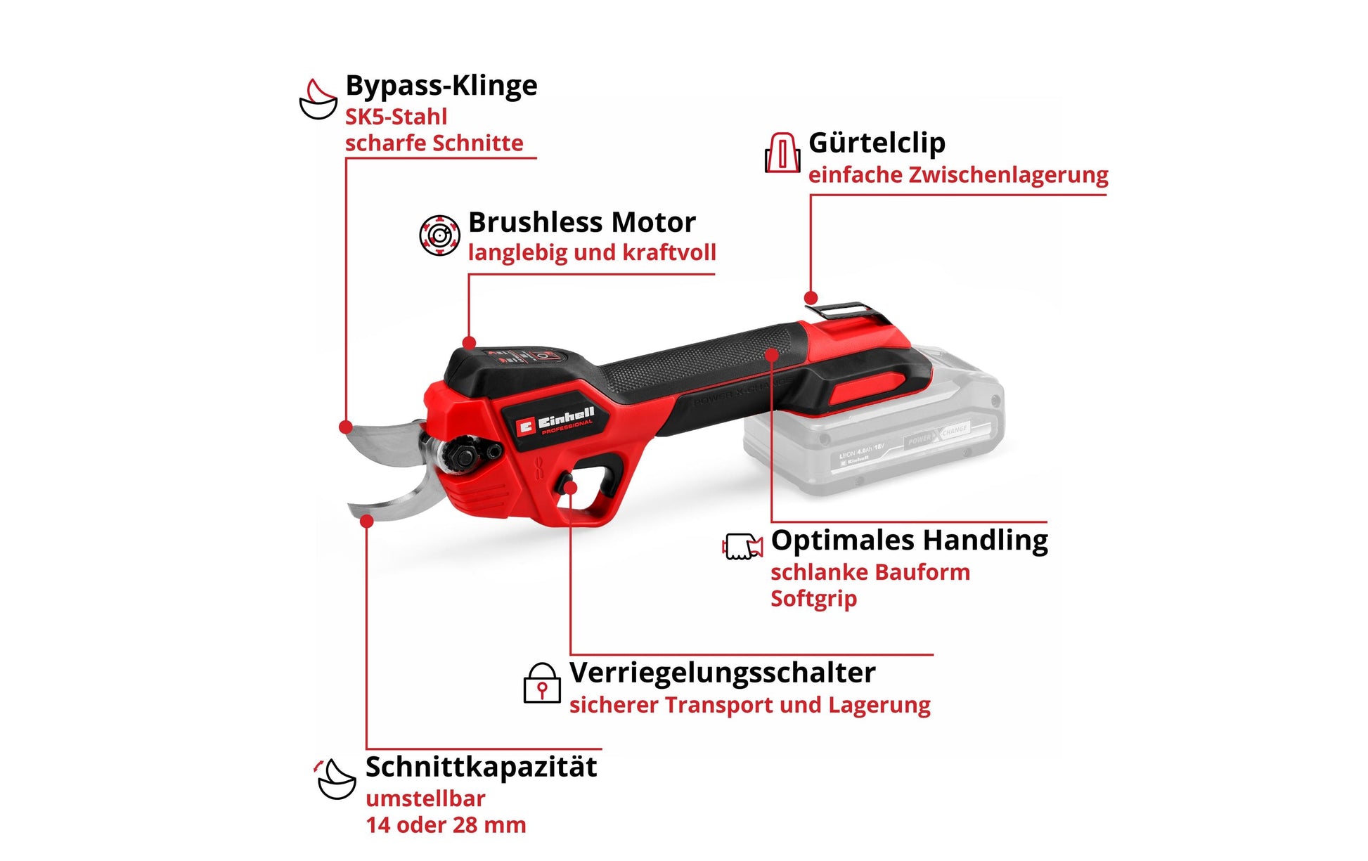 Einhell professional Einhell 36 V Professional Garten-Kit – Garten-Kit – 2×Akku, 2×Ladegerät – Power X-Change