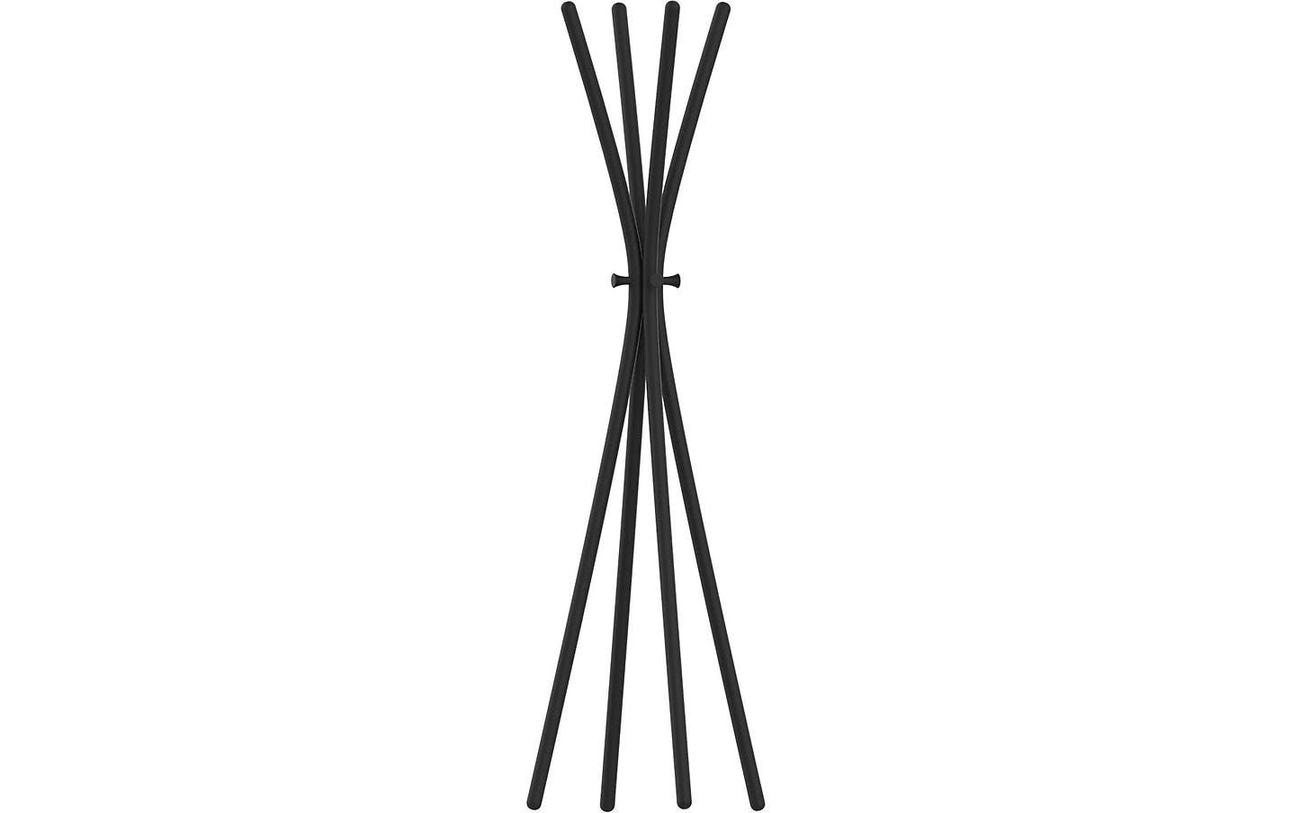 Unilux Totem Garderobenständer – Metall – Schwarz – 1'750 mm (8 Haken, 10 kg Tragkraft)