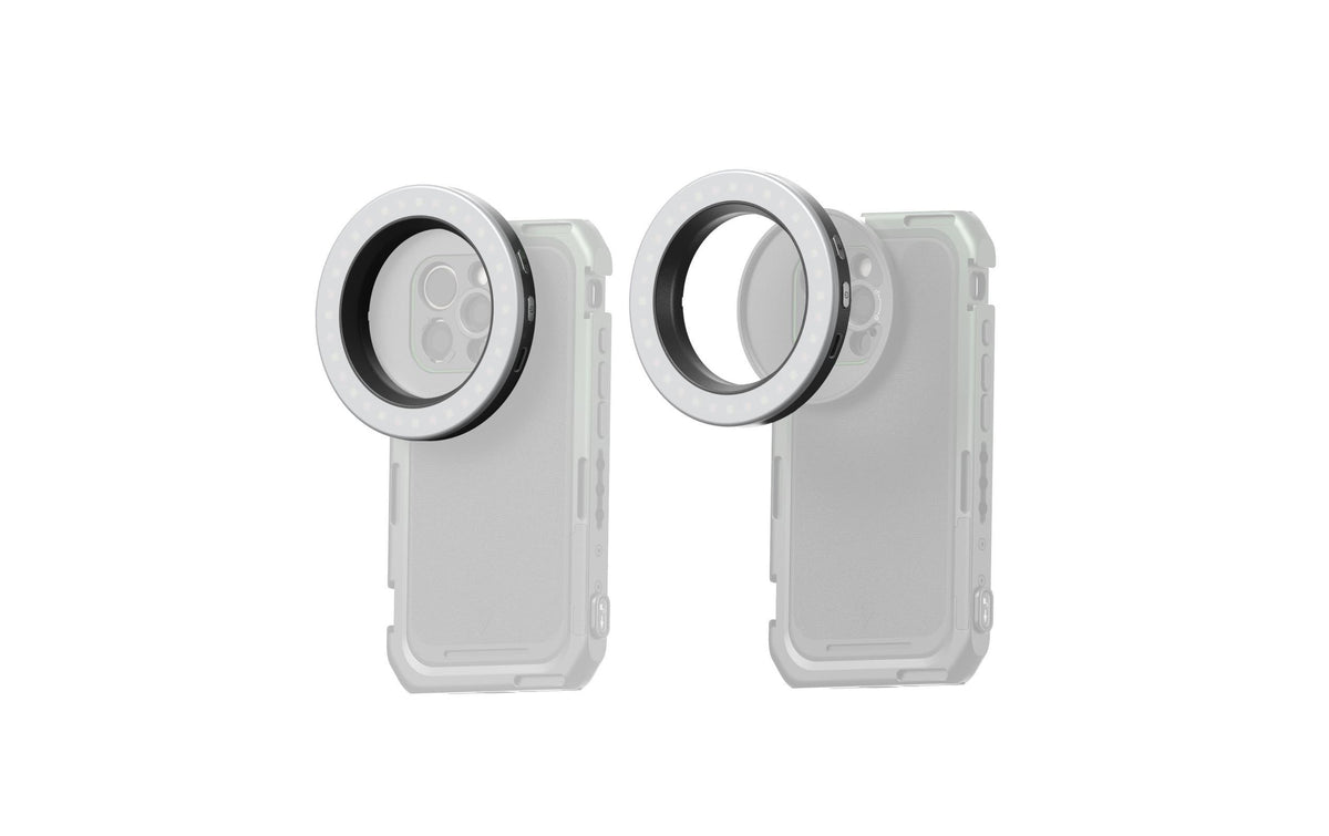 SmallRig Vibe P30 Ring LED Video Licht – 5600 K, Akku 440 mAh – Ø 92 mm – Weiss
