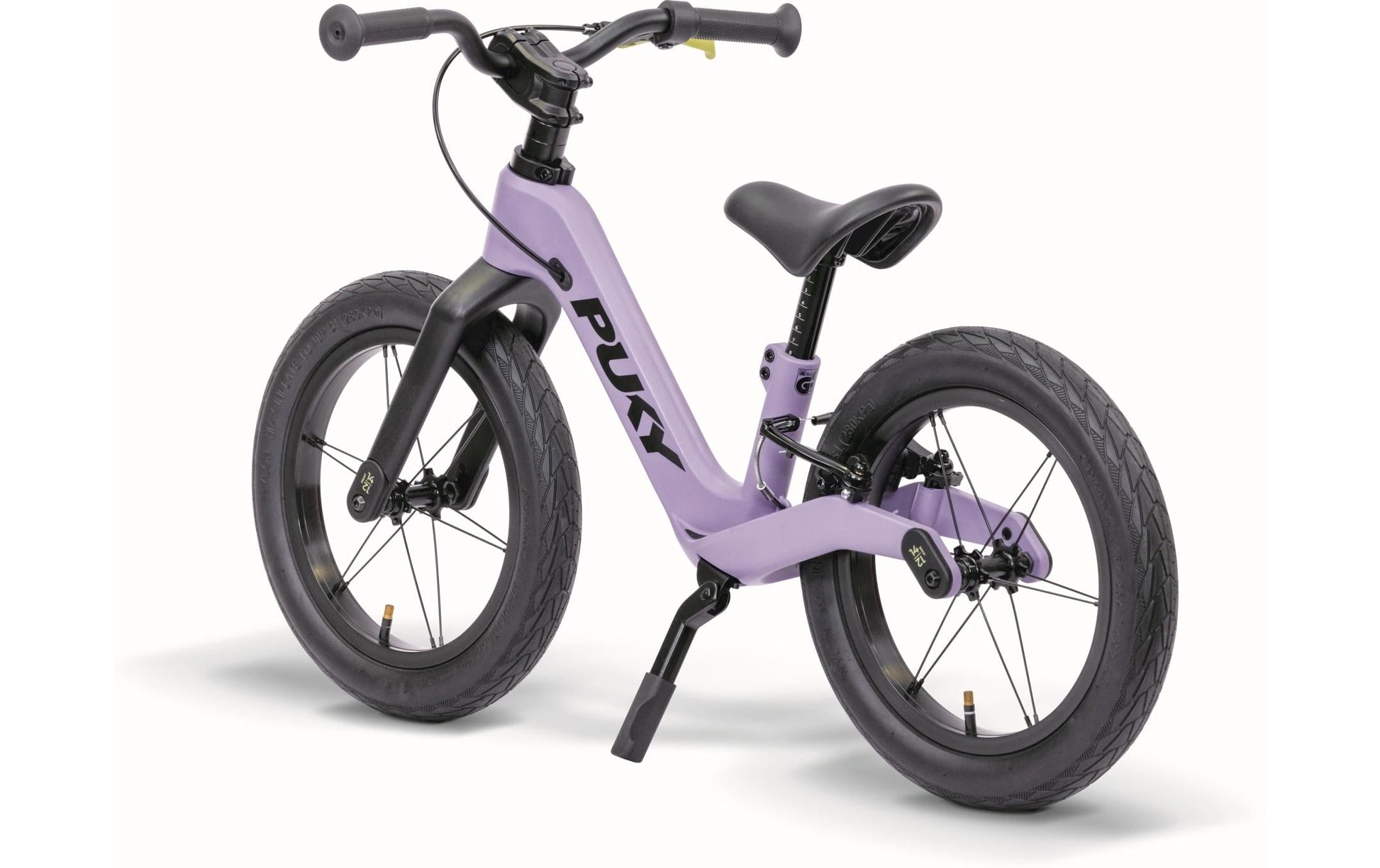 Puky 4147 Laufrad – Ø 14", Luftreifen, Felgenbremse – ab 2 Jahren – Kunststoff – Schwarz/Violett