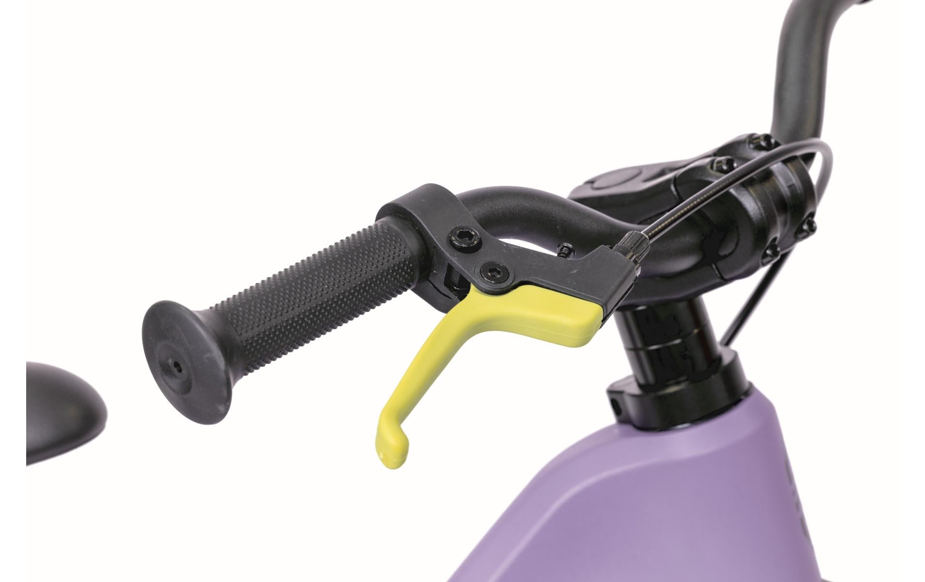 Puky 4147 Laufrad – Ø 14", Luftreifen, Felgenbremse – ab 2 Jahren – Kunststoff – Schwarz/Violett