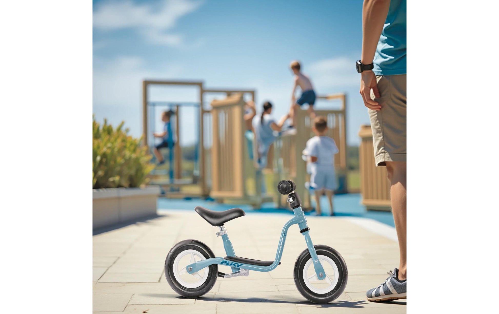 Puky Laufrad Grösse M – Ø 22,4 cm – ab 2 J. – aqua – Aluminium – bis 25 kg