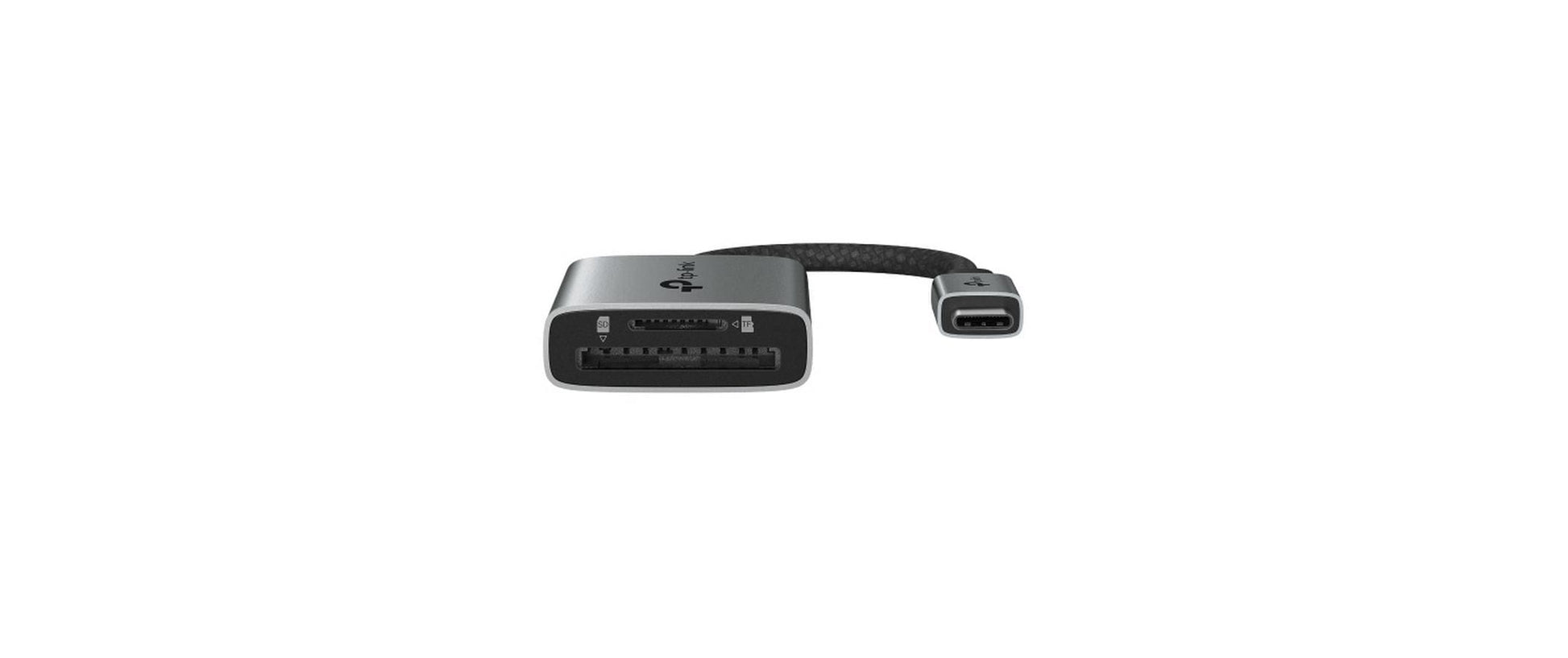 TP-Link UA430C USB-C Kartenleser – SD, microSD, UHS-I, USB 3.2 Gen 1 (5 Gbit/s), 0,15 m, Grau