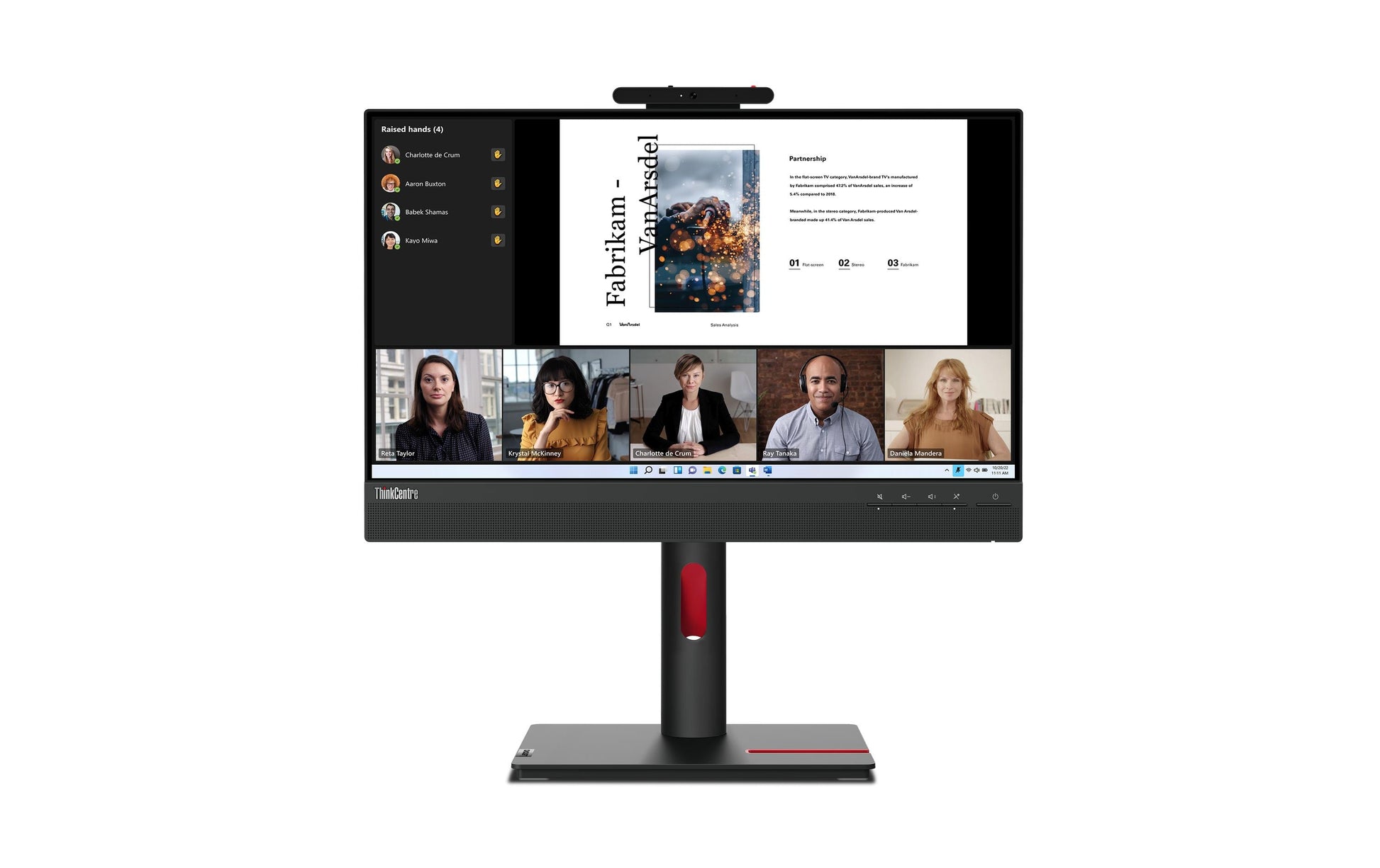 Lenovo ThinkVision – Monitor, 21,5" 1920 × 1080 (Full HD), IPS, HDMI, DisplayPort