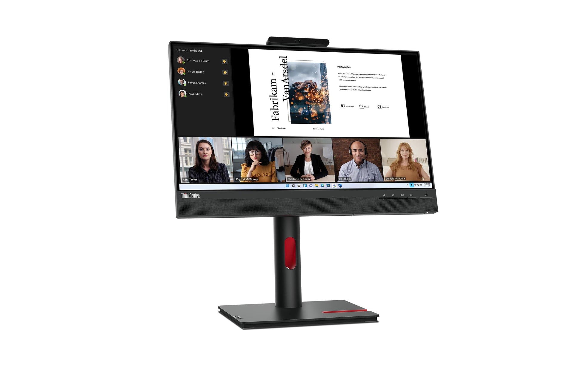 Lenovo ThinkVision – Monitor, 21,5" 1920 × 1080 (Full HD), IPS, HDMI, DisplayPort