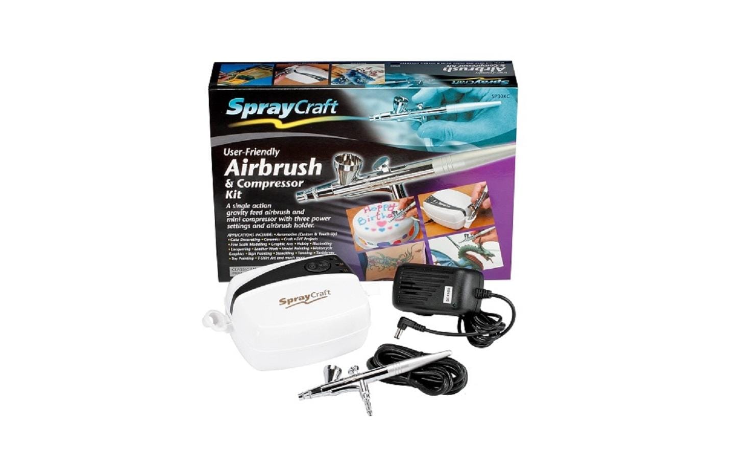 Oem Spraycraft – Airbrush-Set – Einfachwirkung, mit Kompressor