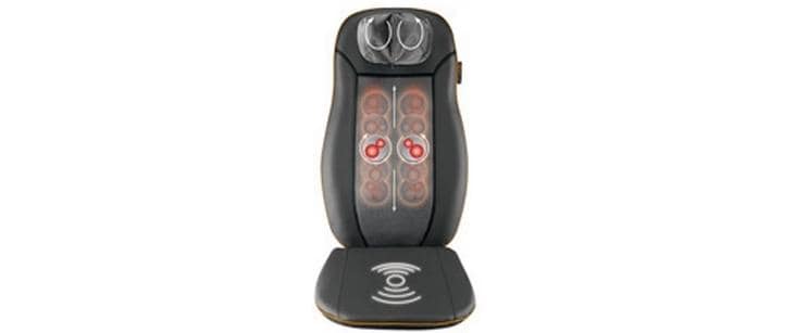 Medisana Massagesitzauflage – schwarz, 400 × 1180 × 90 mm (B×H×T), Shiatsu, Wärmefunktion, Fernbedienung