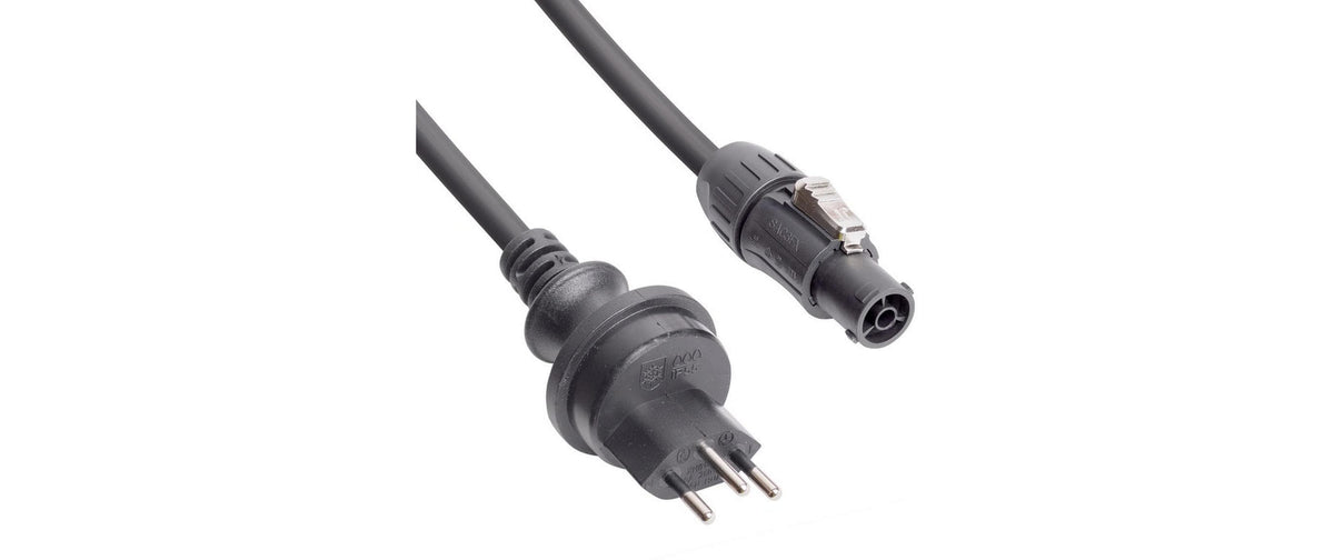 PD-Connex Netzkabel – T13–PowerCON, 1,5 m, mit Verriegelung, IP55, schwarz