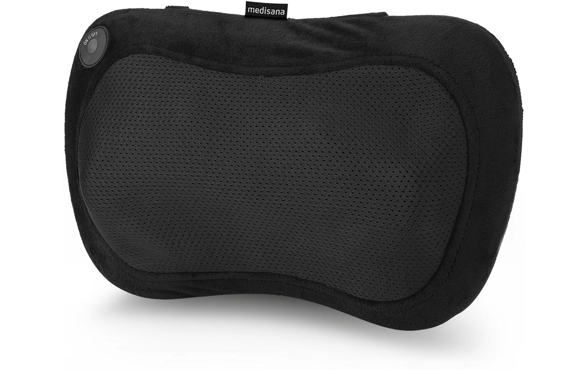 Medisana Massagekissen – Stoff, Schwarz, 190 × 110 × 330 mm (B×H×T), 1000 g, Shiatsu, Wärmefunktion