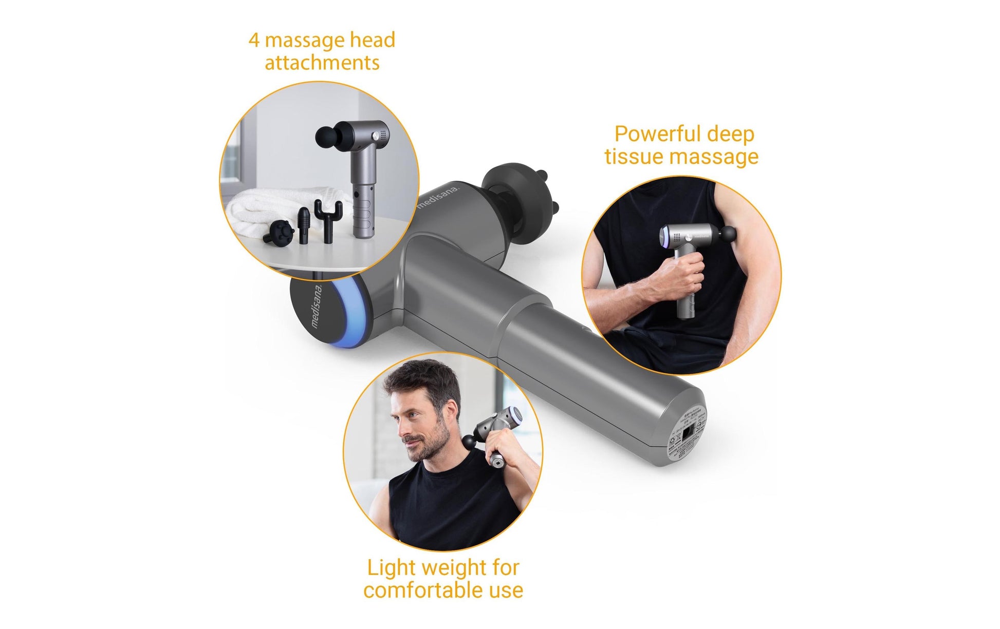 Medisana Massagepistole MG500 – Vibrationsmassage