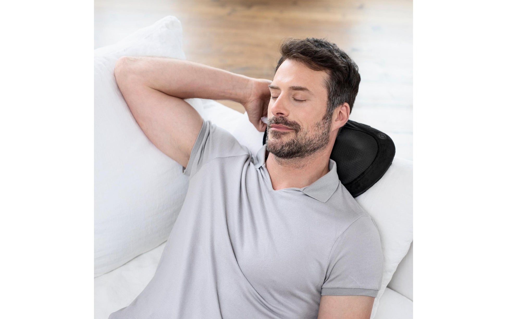 Medisana Massagekissen – Stoff, Schwarz, 190 × 110 × 330 mm (B×H×T), 1000 g, Shiatsu, Wärmefunktion
