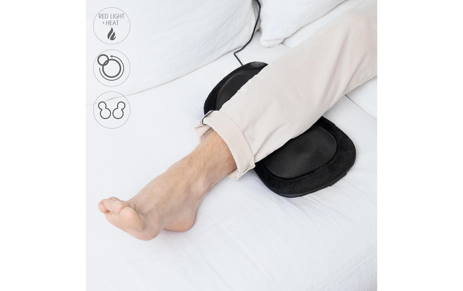 Medisana Massagekissen – Stoff, Schwarz, 190 × 110 × 330 mm (B×H×T), 1000 g, Shiatsu, Wärmefunktion